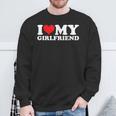 I Love My Hot Girlfriend I Heart My Hot Girlfriend Gf Bf Sweatshirt Gifts for Old Men