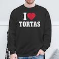 I Love Tortas Heart Mexican Food Lover Big Tortas Enthusiast Sweatshirt Gifts for Old Men