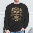 Man January 1955 70 Years intage 70Th Birthday Sweatshirt Geschenke für alte Männer