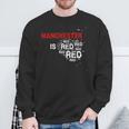 Manchester Is Red United Football Fans Slogan Sweatshirt Geschenke für alte Männer