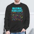 Maximally Dressed With Confetti Costume For Carnival Fancy Dress Sweatshirt Geschenke für alte Männer