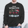 Merry Christmas Reindeer Fairy Lights Santa Claus Sweatshirt Geschenke für alte Männer