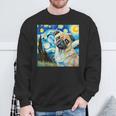 Mops Unter Dem Sternenhimmel Sweatshirt Geschenke für alte Männer