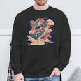 Motif Dragon Japonais Pour Un Style Emblématique Sweater e Cadeaux pour les vieillards