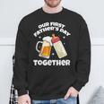 Nuestro Primer Día Del Padre Juntos Botella Cerveza Artesanal Camisa de entrenamiento Regalos para ancianos