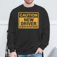 Nuevo Conductor Divertido Precaución Be Afraid Nuevo Conductor Regalo Camisa de entrenamiento Regalos para ancianos