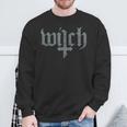 Occult Witch Satan Gothic Grunge Satan Devil Witch Sweatshirt Geschenke für alte Männer