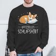 Official Sleep Corgi Dog Sleeping Chilling Dog Sweatshirt Geschenke für alte Männer