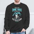 Ohne Akku Weil Ich Es Kann Rader Mtb Biker Sweatshirt Geschenke für alte Männer