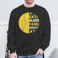 Padelista Divertido Jugador Padel Eat Sleep Padel Repeat Camisa de entrenamiento Regalos para ancianos