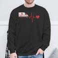 Paramedic With Emergency Service Driver Ekg Sweatshirt Geschenke für alte Männer