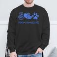 Peace Love Wildcats Kentucky Ky Pride Grunge Sweatshirt Gifts for Old Men