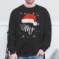 Pijamas Navideños A Juego Para Parejas Mr And Mrs Claus Camisa de entrenamiento Regalos para ancianos