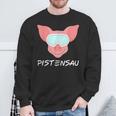 Pistensau Apres Ski Skiing Holiday Sweatshirt Geschenke für alte Männer