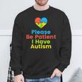 Please Be Patient I Have Autism Shirt Autism Puzzle Sweatshirt Gifts for Old Men