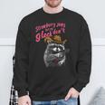 Quirky Raccoon Sweatshirt - Playful Strawberry Jam Theme Gifts for Old Men
