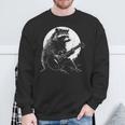 Raccoon Guitarist Sweatshirt - Fun Moon Meme Design for Music Lovers Gifts for Old Men