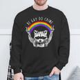 Raccoon LGBTQ Pride Sweatshirt - Rainbow Theme for Equality Gifts for Old Men