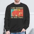 Raccoon Lover Sweatshirt - Introvert Unisex Cozy Style Gifts for Old Men