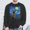 Raccoon Lover Sweatshirt - Starry Night Van Gogh Design Gifts for Old Men