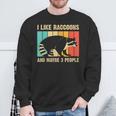 Raccoon Lover Unisex Sweatshirt - Cozy Introvert Essential Gifts for Old Men