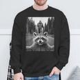 Raccoon & Sasquatch Fun Sweatshirt - Unisex Pullover Gifts for Old Men
