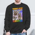 Raccoon Tummy Ache Survivor | Small Sweatshirt | Casual Comfort Gifts for Old Men