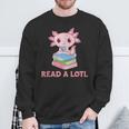 Read A Lotl Like An Axolotl Cute Books Axolotl Sweatshirt Geschenke für alte Männer