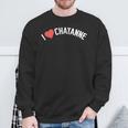 Regalo Para El Primer Nombre Chayanne I Love Chayanne Camisa de entrenamiento Regalos para ancianos