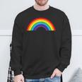 Regenbogen Mit Schönen Bunten Farben Retrointage Sweatshirt Geschenke für alte Männer