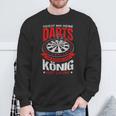 Reicht Mir Meine Darts Der König Hat Laune Dart Sweatshirt Geschenke für alte Männer