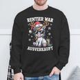 Reindeer Was Ausverkauft Christmas Unicorn Slogan Sweatshirt Geschenke für alte Männer