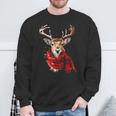 Reindeer Graphic Illustration Reindeer Sweatshirt Geschenke für alte Männer