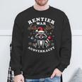 Reindeer Was Out Sold Out Raccoon Christmas Sweatshirt Geschenke für alte Männer