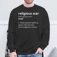 Religious War Noun Adult People Fighting About Who Has The Sweatshirt Geschenke für alte Männer