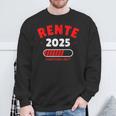 Rente 2025 Der Countdown Lauft Das Lustige Rentner Sweatshirt Geschenke für alte Männer