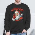 Retro You Ain't Getting Shit Santa Christmas Clothing Sweatshirt Gifts for Old Men