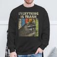 Retro Raccoon Lover Camping Sweatshirt - Unisex Outdoor Fun Gifts for Old Men