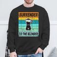 Retro Smoothie Surrender To The Blender Vegetable Smoothie Sweatshirt Gifts for Old Men