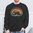 Retro Trekker Farmer Tractor Sweatshirt Geschenke für alte Männer