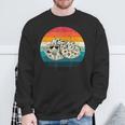 Retro Vintage Hognose Snake With Sunglasses Herpetology Sweatshirt Gifts for Old Men