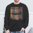 Retro Zeppelin 70Er Jahre Dirigible Blimp Luftschiff Zepelin Zepplin Sweatshirt Geschenke für alte Männer