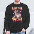 Rizz 'Em With The Tism Donut Capybara Sweatshirt Gifts for Old Men