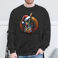 Rock & Roll Santa Guitar Guitar Christmas Sweatshirt Geschenke für alte Männer