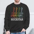 Rockstar Children'sintage Guitar Rockstar Sweatshirt Geschenke für alte Männer