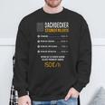 Roofer Hourly Wage Sweatshirt Geschenke für alte Männer