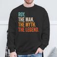 Roy The Man The Myth The Legend Name Roy Sweatshirt Geschenke für alte Männer