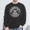 Ruhrpott Junge Heimat Liebe Bergbau Zeche Glück Auf Sweatshirt Geschenke für alte Männer