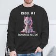 Rule 1 Snout Unicorn Sarcasm Sweatshirt Geschenke für alte Männer