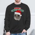 Sad Hamster With Christmas Wishes Sweatshirt Geschenke für alte Männer